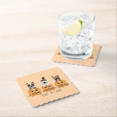 フランスのかぼちゃをトリックまたは治療する ペーパーコースター (インサイチュ)