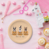 フランスのかぼちゃをトリックまたは治療する ペーパープレート (パーティー)