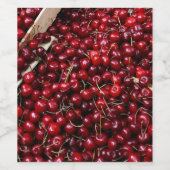 フランスのさくらんぼ ワインラベル (シングルラベル)