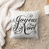 フランスのでシックなクリスマスの枕Joyeux Noel クッション (ブランケット)