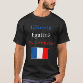 フランスので愛国心が強いTシャツ-自由の平等… Tシャツ