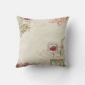 フランスのなさくらんぼの枕 クッション (裏面)