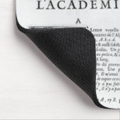 フランスのなアカデミー辞書のためのFrontispiece マウスパッド (コーナー)