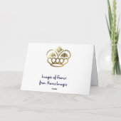 フランスのなアルプス1の雪が多いクリスマスを楽しんで下さい シーズンカード (裏面)