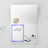 フランスのなアルプス1の雪が多いクリスマスを楽しんで下さい シーズンカード (内部)