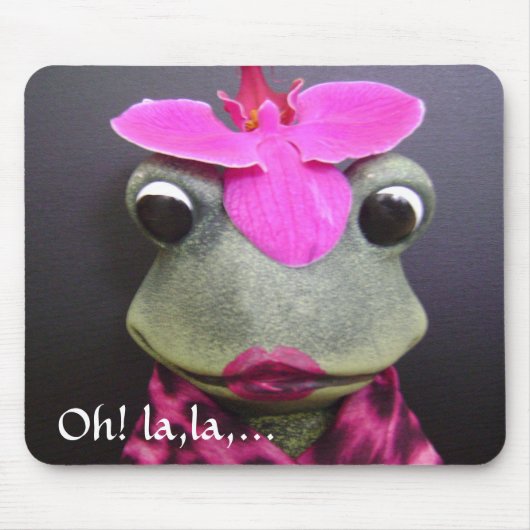 フランスのなカエルのmousepad マウスパッド (正面)