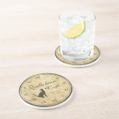 フランスのなカフェの時計のコースター コースター (側面)