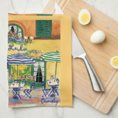 フランスのなカフェタオル キッチンタオル (四つ折り)