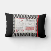 "フランスのなカフェ ランバークッション (裏面)