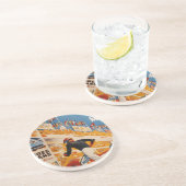 フランスのなカーレースのヴィンテージ- 24h du Mans コースター (側面)