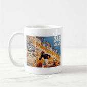 フランスのなカーレースのヴィンテージ- 24h du Mans コーヒーマグカップ (左)