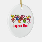 フランスのなクリスマスの鳥 セラミックオーナメント (右)