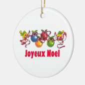 フランスのなクリスマスの鳥 セラミックオーナメント (左)
