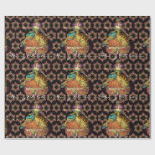 フランスのなクリスマス ラッピングペーパー (フラット)