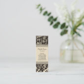 フランスのなクリーム~の細い名刺 スキニー名刺 (スタンド正面)