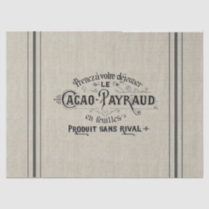 フランスのなココア穀物袋 薄葉紙
