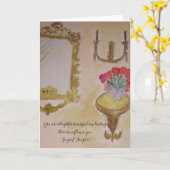 フランスのなサロン カード (黄色い花)