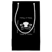 フランスのなシェフの帽子のグルメ向きの調理師 スモールペーパーバッグ (正面)