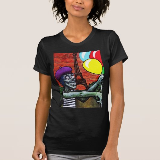 フランスのなゾンビのパントマイム Tシャツ (正面)