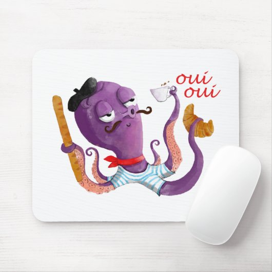 フランスのなタコ マウスパッド (マウス)