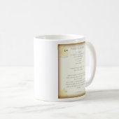 フランスのなタマネギスープレシピのマグ コーヒーマグカップ (正面右)