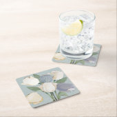 フランスのなチューリップ スクエアペーパーコースター (インサイチュ)