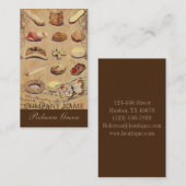 フランスのなデザートのケーキのペストリーのクッキーのパン屋 名刺 (正面/裏面)