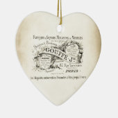 フランスのなデパートの印 セラミックオーナメント (右)