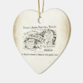 フランスのなデパートの印 セラミックオーナメント (左)