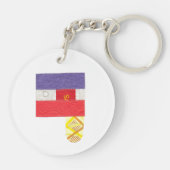 フランスのなバゲットの倍はキーホルダー味方しました キーホルダー (裏面)