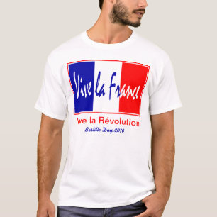 フランスのなパリ祭、La 7月14日のViveのフランス! Tシャツ