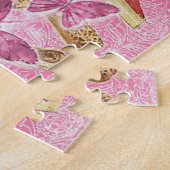 フランスのなパン屋のペストリーのクッキーのケーキのデザート ジグソーパズル (側面)