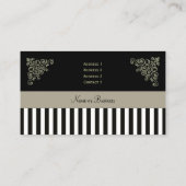 フランスのなブティックの~の名刺 名刺 (裏面)