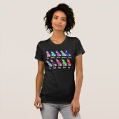 フランスのなプードルのカウント Tシャツ (正面フル)