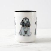 "フランスのなプードルのマグ" ツートーンマグカップ (中央)