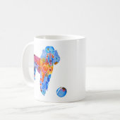 フランスのなプードル コーヒーマグカップ (正面左)