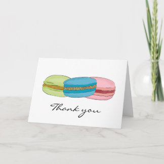 フランスのなマカロン(Macaroons)は感謝していしています サンキューカード