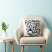 フランスのなマスティフ クッション (椅子)