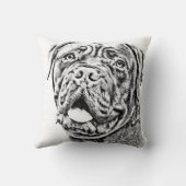 フランスのなマスティフ クッション (裏面)