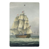 フランスのなラインのためのHMSの勝利の航行は並びました ミニクリップボード (裏面)