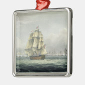 フランスのなラインのためのHMSの勝利の航行は並びました メタルオーナメント (左)