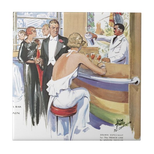 フランスのなライン文明化された生活の穏やかな芸術 タイル (正面)