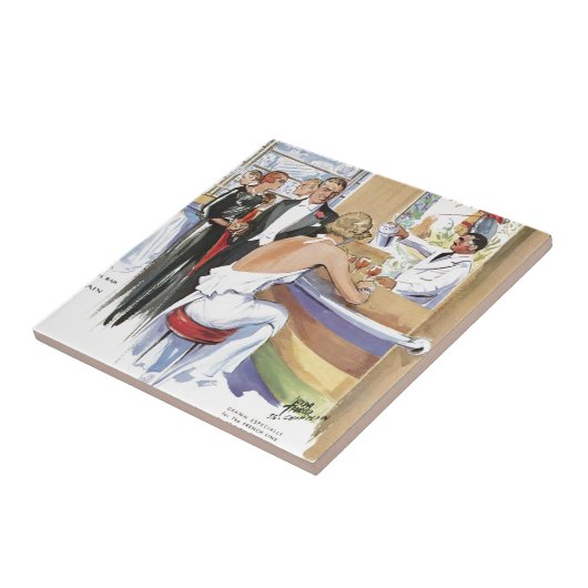 フランスのなライン文明化された生活の穏やかな芸術 タイル (側面)