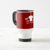 フランスのなレストランのシェフ帽子および銀器 トラベルマグ (正面左)