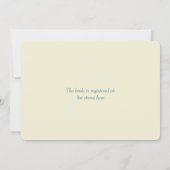 フランスのなヴィンテージのカスタムのブライダルシャワー 招待状 (裏面)