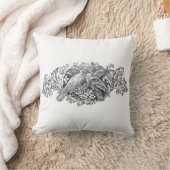 フランスのなヴィンテージのタイポグラフィのぼろぼろのシックなクッション愛 クッション (ブランケット)