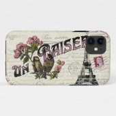フランスのなヴィンテージ愛iPhoneの場合 Case-Mate iPhoneケース (裏面(横))