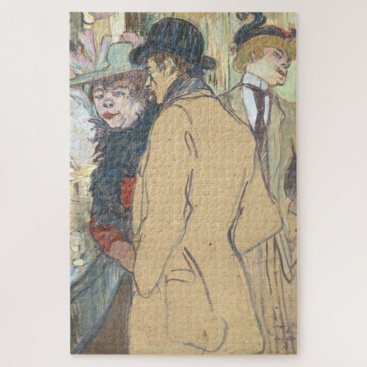 フランスのなヴィンテージ ジグソーパズル (縦)