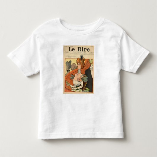 フランスのな伯爵夫人の風刺漫画 トドラーTシャツ (正面)