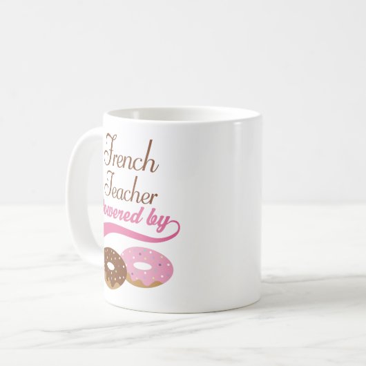 フランスのな先生のおもしろいなギフト コーヒーマグカップ (正面左)